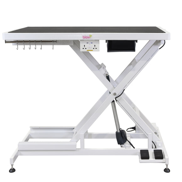 Blovi Callisto Pro Grooming Table – Electric Lift, Accessory Shelf, 125x65cm Anthracite Top