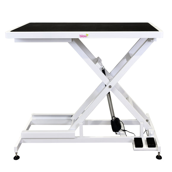 Blovi Callisto Electric Grooming Table – Adjustable Lift, 125x65cm Black Tabletop, Stable Design