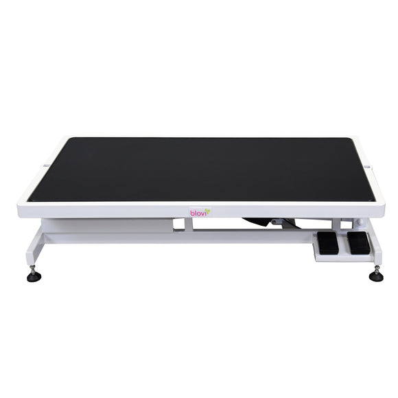 Blovi Callisto Electric Grooming Table – Adjustable Lift, 125x65cm Black Tabletop, Stable Design