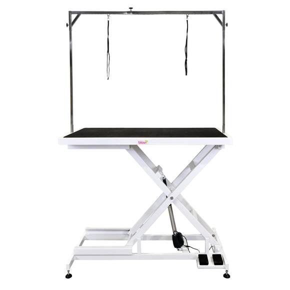 Blovi Callisto Electric Grooming Table – Adjustable Lift, 125x65cm Black Tabletop, Stable Design
