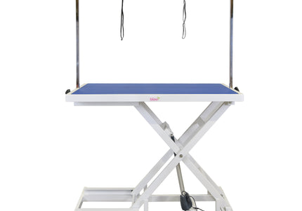 Blovi Callisto Electric Grooming Table – 125x65cm Blue Top, Adjustable Height Design
