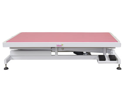 Blovi Callisto Electric Grooming Table – 125x65cm Pink Top, Adjustable Height, Stable Design