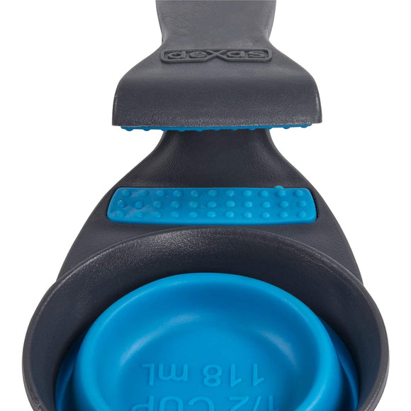 Dexas Collapsible KlipScoop 3in1 Small 118ml – Foldable Food Scoop with Bag Clip, Fuchsia