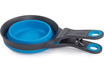 Dexas Collapsible KlipScoop 3in1 Large 473ml – Foldable Food Scoop with Bag Clip, Purple