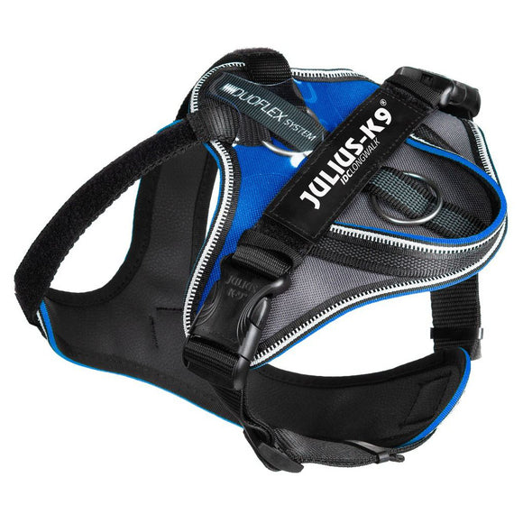 Julius K9 IDC Longwalk Harness Blue – Ergonomic Trekking Design, XXS Adjustable Comfort Fit