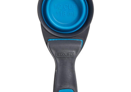 Dexas Collapsible KlipScoop 3in1 Small 118ml – Foldable Food Scoop with Bag Clip, Fuchsia