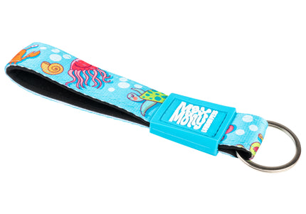 Max&Molly Blue Ocean Keychain – Durable Metal Accessory with Secure Clasp