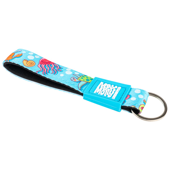 Max&Molly Blue Ocean Keychain – Durable Metal Accessory with Secure Clasp
