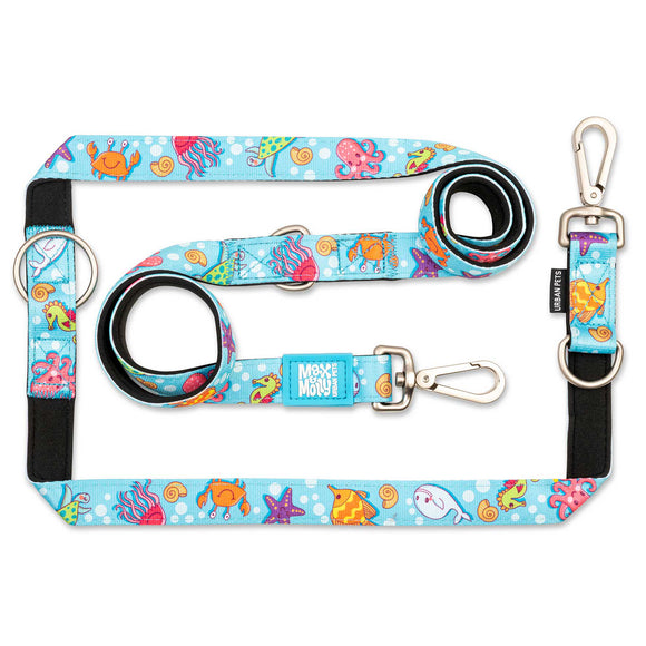 Max&Molly Multi-Leash Ocean – Adjustable 200cm Dog Leash with Vibrant Pattern, Medium