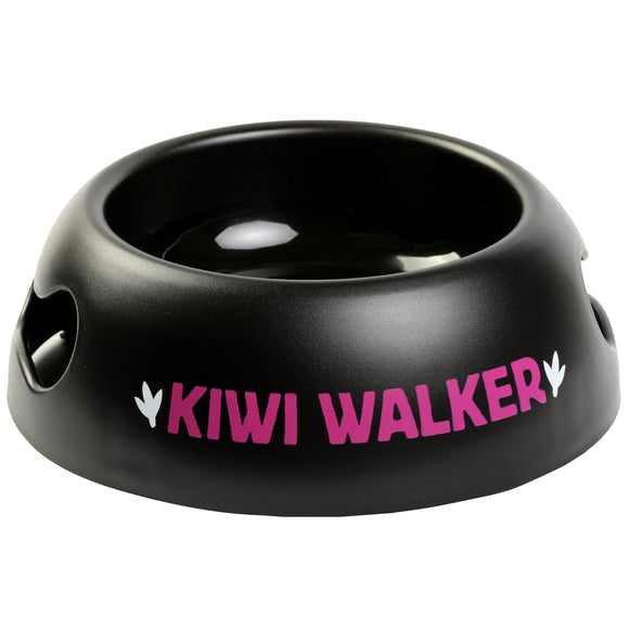 Kiwi Walker Black Bowl 750ml – Durable Plastic Anti-Slip Pet Feeding Bowl, Fuchsia Color