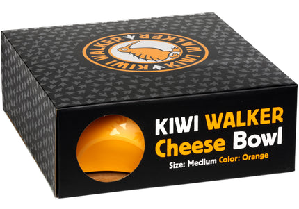 Kiwi Walker Cheese Bowl 750ml – Stable Non-Slip Dog Bowl in Fuchsia Color