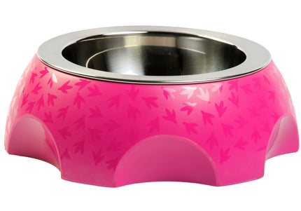 Kiwi Walker Cheese Bowl 750ml – Stable Non-Slip Dog Bowl in Fuchsia Color