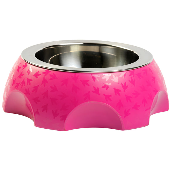 Kiwi Walker Cheese Bowl 750ml – Stable Non-Slip Dog Bowl in Fuchsia Color