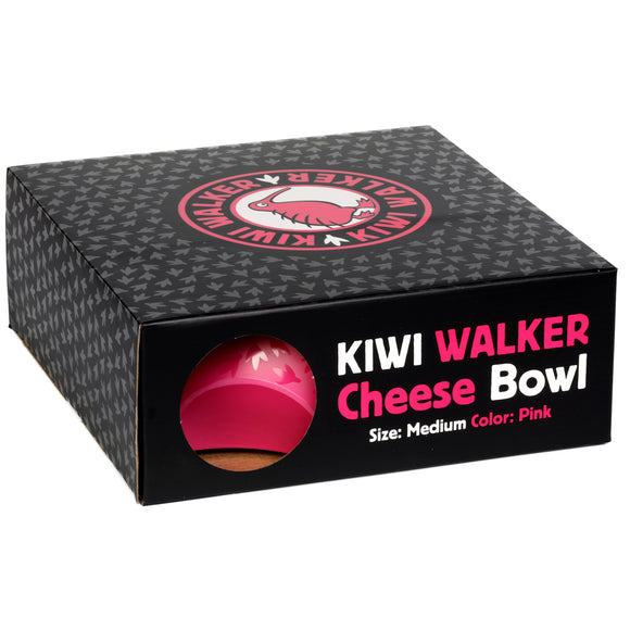 Kiwi Walker Cheese Bowl 750ml – Stable Non-Slip Dog Bowl in Fuchsia Color