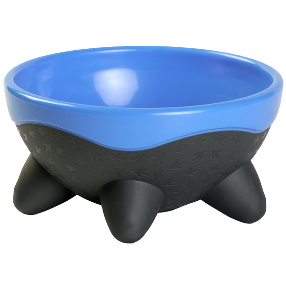 Kiwi Walker Ufo Bowl 750ml – Blue Plastic Pet Bowl with Non-Slip Feet, Durable Design