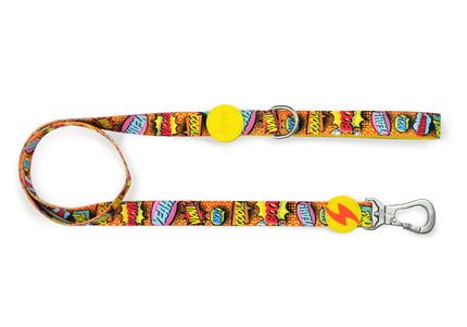 Dashi Boom Urban Tape Leash 120cm – Small Size, Comic Book Pattern, Durable Design