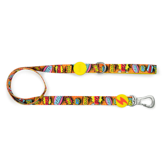 Dashi Boom Urban Tape Leash 120cm – Small Size, Comic Book Pattern, Durable Design
