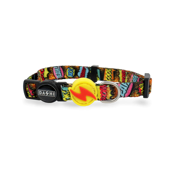 Dashi Boom Cat Collar – Adjustable Comic Book Pattern, Lightweight and Durable Design