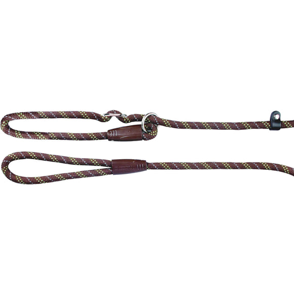 Flamingo Streetlife Anti-Pull Leash – Adjustable Dark Brown Clamping Lead, 170cm Durable Design