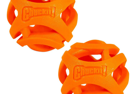Chuckit! Breathe Right Fetch Ball Small – Soft Mesh Design, 2 Pack for Easy Carrying