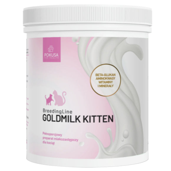 Pokusa BreedingLine GoldMilk Kitten – Complete Milk Replacer, Vitamin-Rich Formula, 500g