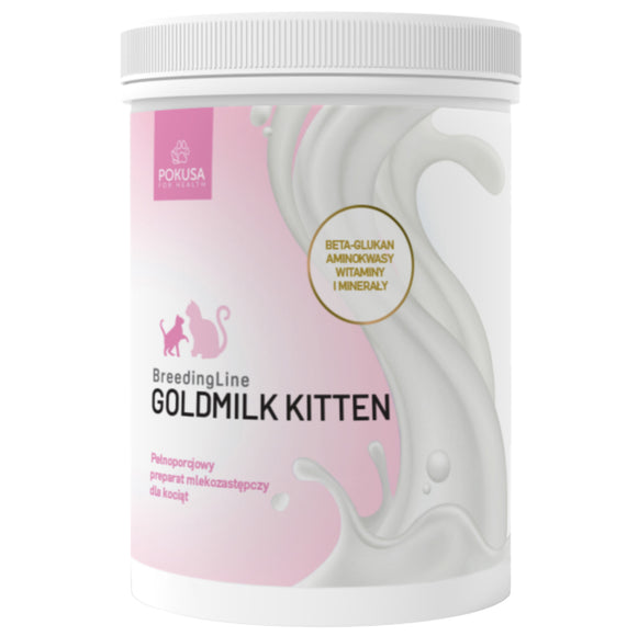 Pokusa BreedingLine GoldMilk Kitten – Complete Milk Replacer, Vitamin-Enriched Formula, 250g
