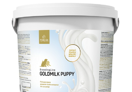 Pokusa BreedingLine GoldMilk Puppy – Complete Milk Replacer, DHA-Enriched Formula, 2kg