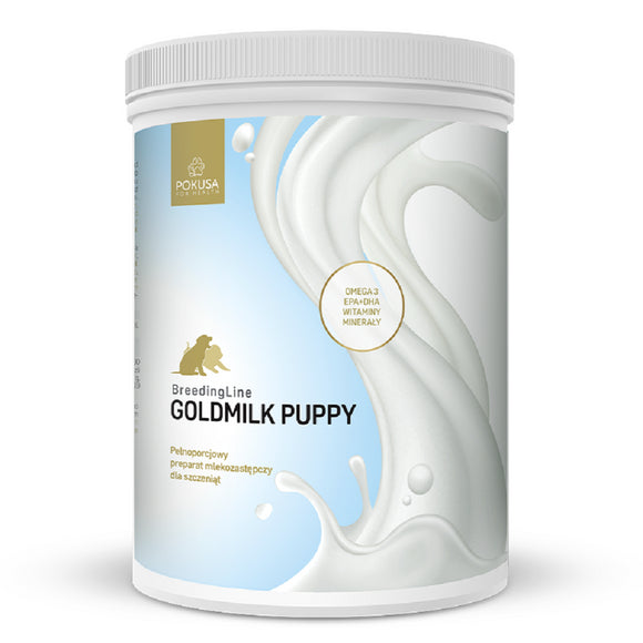 Pokusa BreedingLine GoldMilk Puppy – Complete Milk Replacer Powder, DHA-Enriched, 1kg