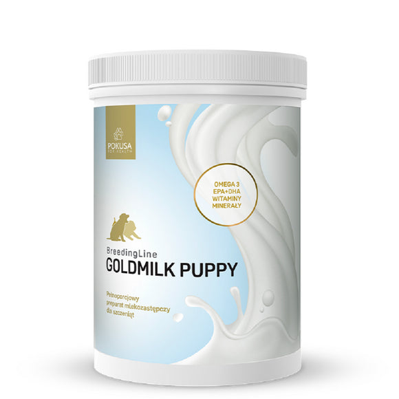 Pokusa BreedingLine GoldMilk Puppy – Complete Milk Replacer Powder, DHA-Enriched, 500g