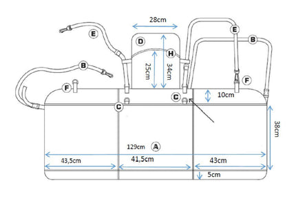 Kurgo Backseat Bridge Car Mat – Double-Sided Seat Extender, Durable Travel Solution