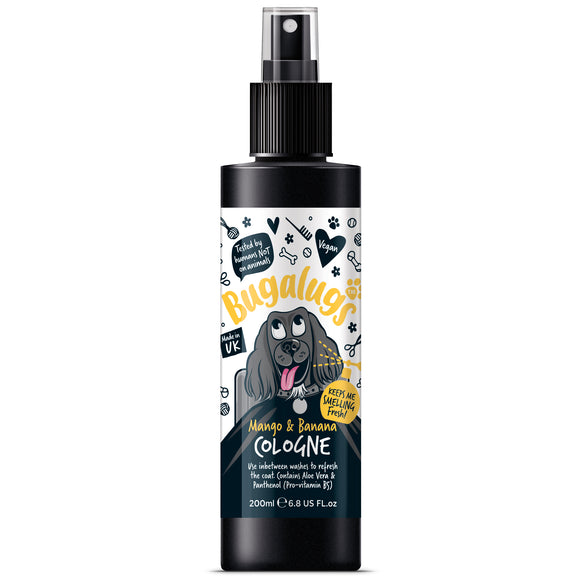 Bugalugs Mango & Banana Cologne – Refreshing Perfumed Spray, Fruity Scent, 200ml Bottle