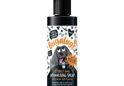 Bugalugs Stinky Dog Deodorising Spray – Coat Refreshing Formula, Odor Eliminator, 200ml