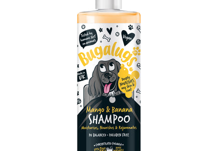 Bugalugs Mango & Banana Shampoo – Nourishing Concentrate 1:10, Regenerating Formula, 500ml