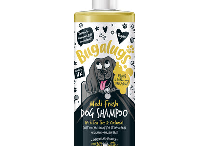 Bugalugs Medi Fresh Shampoo – Anti-Itch Oat and Essential Oil Formula, 500ml Bottle