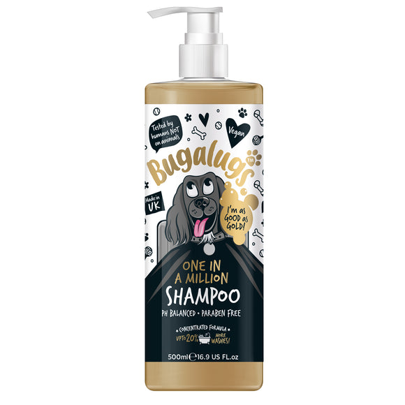 Bugalugs One in a Million Shampoo – Perfumed 1:10 Concentrate, 500ml, Long-Lasting Scent