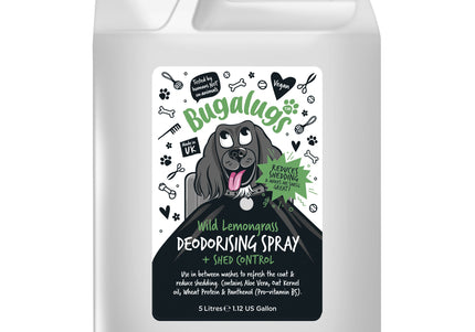 Bugalugs Shed Control Deodorising Spray 5L – Coat Refreshing Formula, Reduces Shedding