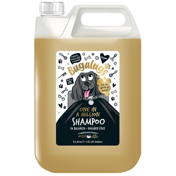 Bugalugs One in a Million Perfumed Shampoo – Concentrated 1:10 Formula, 5L, Long-Lasting Scent