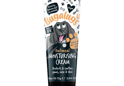 Bugalugs Oatmeal Moisturizing Cream 75g – Nourishing Skin, Paw and Nose Hydration Formula