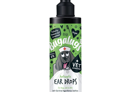 Bugalugs Antiseptic Ear Drops 200ml – Gentle Cleansing Solution with Fast-Acting Formula