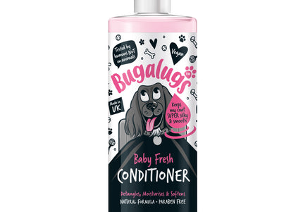 Bugalugs Baby Fresh Conditioner 500ml – Gentle Moisturizing Formula with Soft Scent, Puppy-Safe