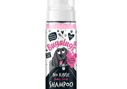 Bugalugs Baby Fresh No Rinse Shampoo 200ml – Powdery Scent, Quick-Clean Formula