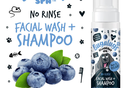 Bugalugs No-Rinse Dog Facial Wash and Dry Shampoo 200ml