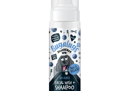 Bugalugs No-Rinse Dog Facial Wash and Dry Shampoo 200ml