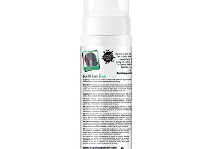 Bugalugs Dental Care Foam 200ml – Mint Toothpaste Foam, No-Brush Formula, Freshens Breath