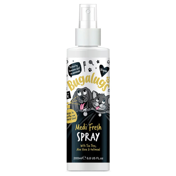 Bugalugs Medi Fresh Soothing Dog and Cat Coat Spray - 200 ml