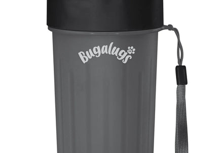 Bugalugs Paw Cleaner Medium – Black Silicone Cup with Soft Bristles, Quick Cleaning Solution