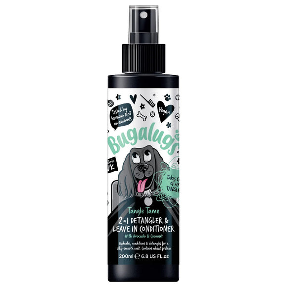 Bugalugs Tangle Tame 2in1 Leave In Conditioner 200ml – Detangling Formula with Avocado and Coconut Scent