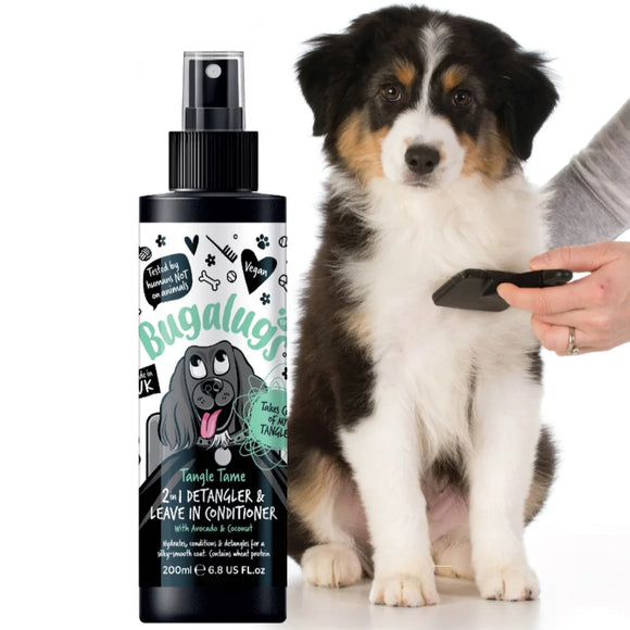 Bugalugs Tangle Tame 2in1 Leave In Conditioner 200ml – Detangling Formula with Avocado and Coconut Scent