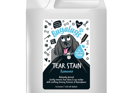 Bugalugs Tear Stain Remover – Gentle Liquid Formula, Removes Eye Discoloration, 5L