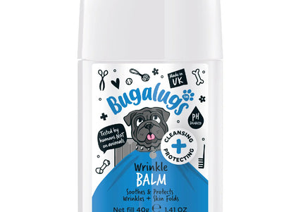 Bugalugs Wrinkle Balm 40g – Soothing Protective Balm with Natural Oils, Skin Fold and Paw Care